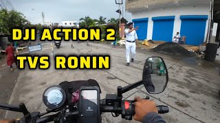Dji Action 2 Motovlogging.Tvs Ronin 225 Motovlog. AUDIO Quality Testing.