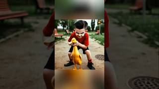 Duck saves poor black kitten#duckrescue #animalrescue #duck