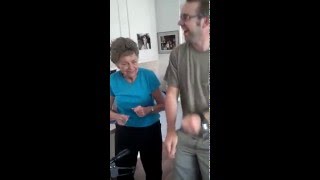 Grandma showing her moves