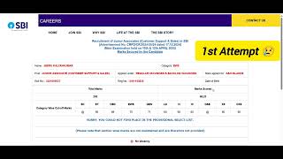 My SBI Clerk Mains Scorecard 🥲 #sbiclerk #trending #trendingvideo