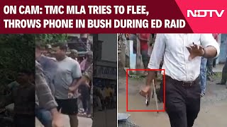 West Bengal News | Trinamool MLA Tries To Flee, Throws Phone In Bush During Probe Agency's Raid