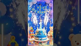 🎂 Happy 1nd Birthday To You 💙 Baby Boy Birthday Song | Blue Party Celebration 🎉 #happybirthday