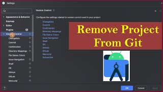 How to remove project from Git in android studio