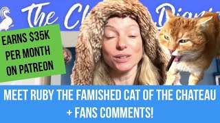 Chateau Diaries | Stephanie Jarvis | Ruby the famous Chateau Cat!