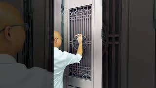 Introducing a ventilated security entrance door.#doors #Security door#steeldoor #foryou #fpy#factory