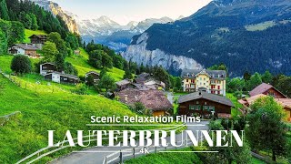 4K Lauterbrunnen - Relaxing Music & Scenic Beauty