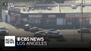 1 dead, 4 wounded after South Los Angeles shooting near strip mall