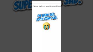 Super Sonic Sad 😭