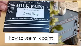 How to use milk paint 