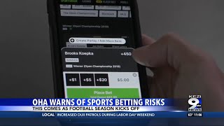 Sports betting warnings ahead of football season kickoff