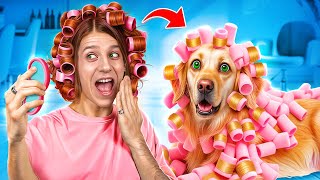 We Saved a Dog! Homeless Pet Makeover!
