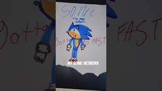 Sonic Art by Me #sonic #sega #sonicthehedgehog #fanart #kidart