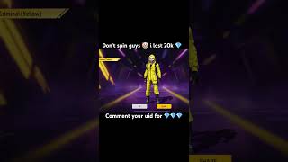 I Wasted 19999 Diamonds 💎  New Golden Criminal Bundles -Free Fire New Event #shorts #criminalbundle