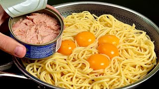 Do you have pasta, eggs and a can of tuna at home? This inexpensive and delicious recipe is perfect!