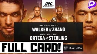 UFC Fight Night Walker vs Zhang Predictions & Full Card Breakdown - UFC Shanghai Betting