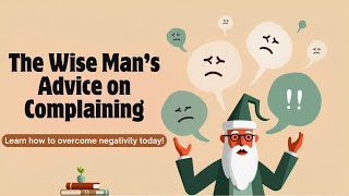 The Wise Man’s Advice – How Complaining Destroys Your Peace (Powerful Life Lesson)