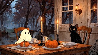 Ghost & Cat’s cozy Autumn night with vintage music 👻