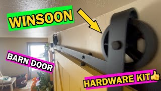 WINSOON Barn Door Hardware Kit #founditonamazon #barndoor
